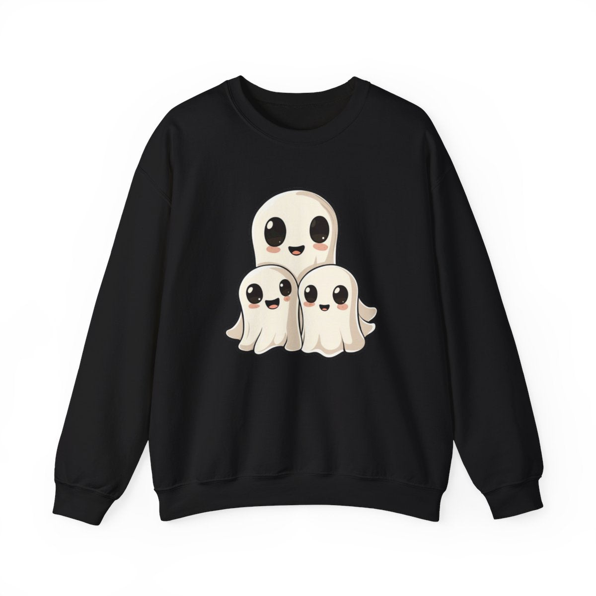 Adorable Kawaii Ghost Sweatshirt for Halloween - c461a25