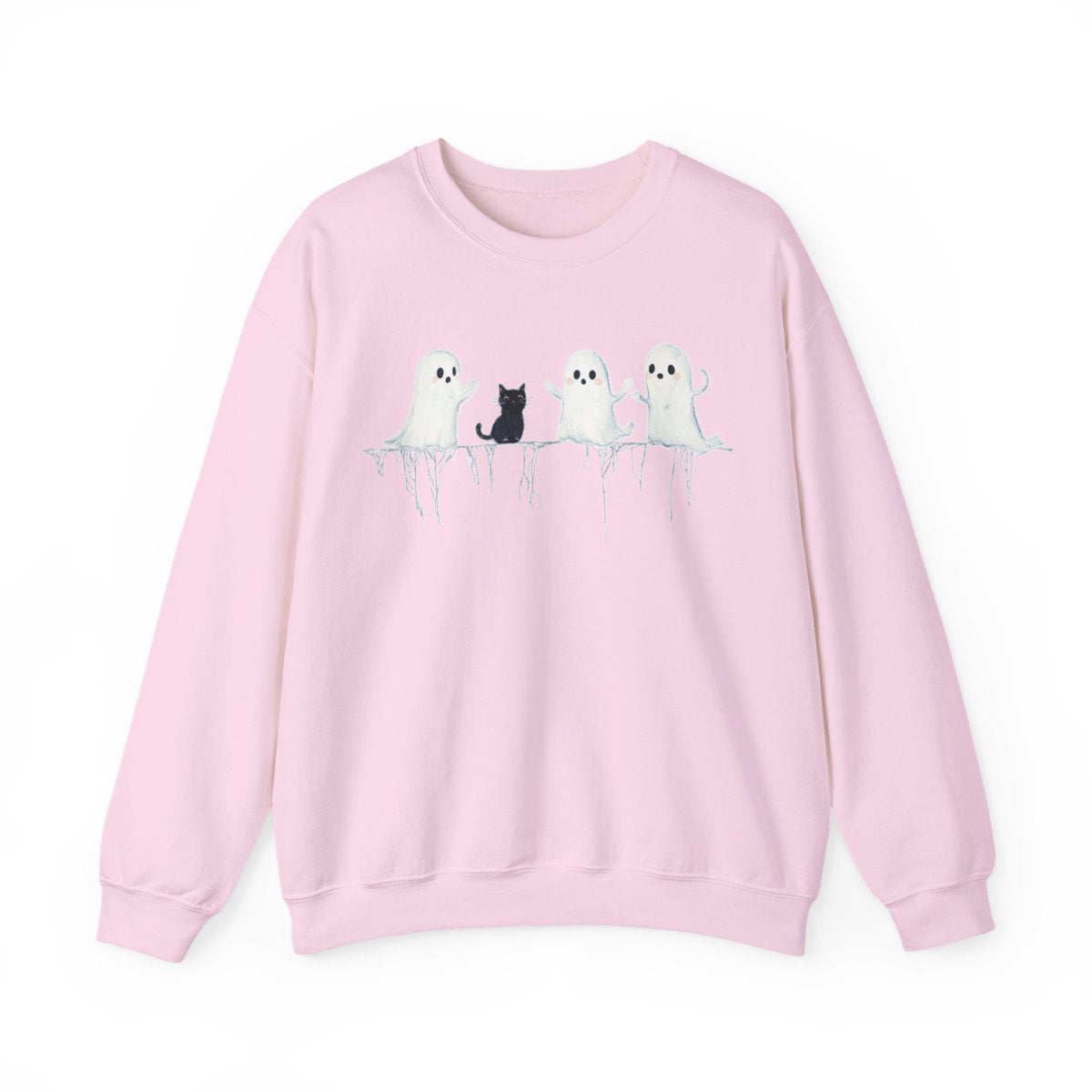 Boo Crew Ghost & Cat Sweatshirt - Spooky Season Vibes - c493a25