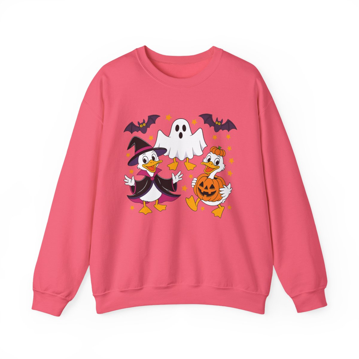 Witch Duck and Ghost Halloween Sweatshirt - c522a25