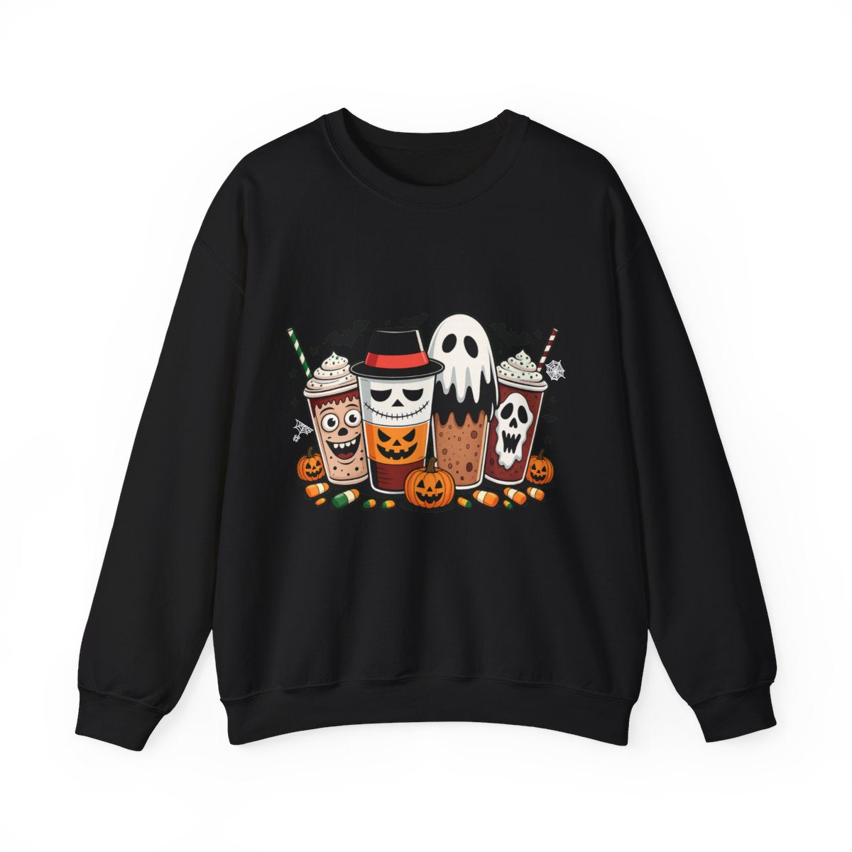 Spooky Coffee Squad Halloween Sweatshirt - c472a25