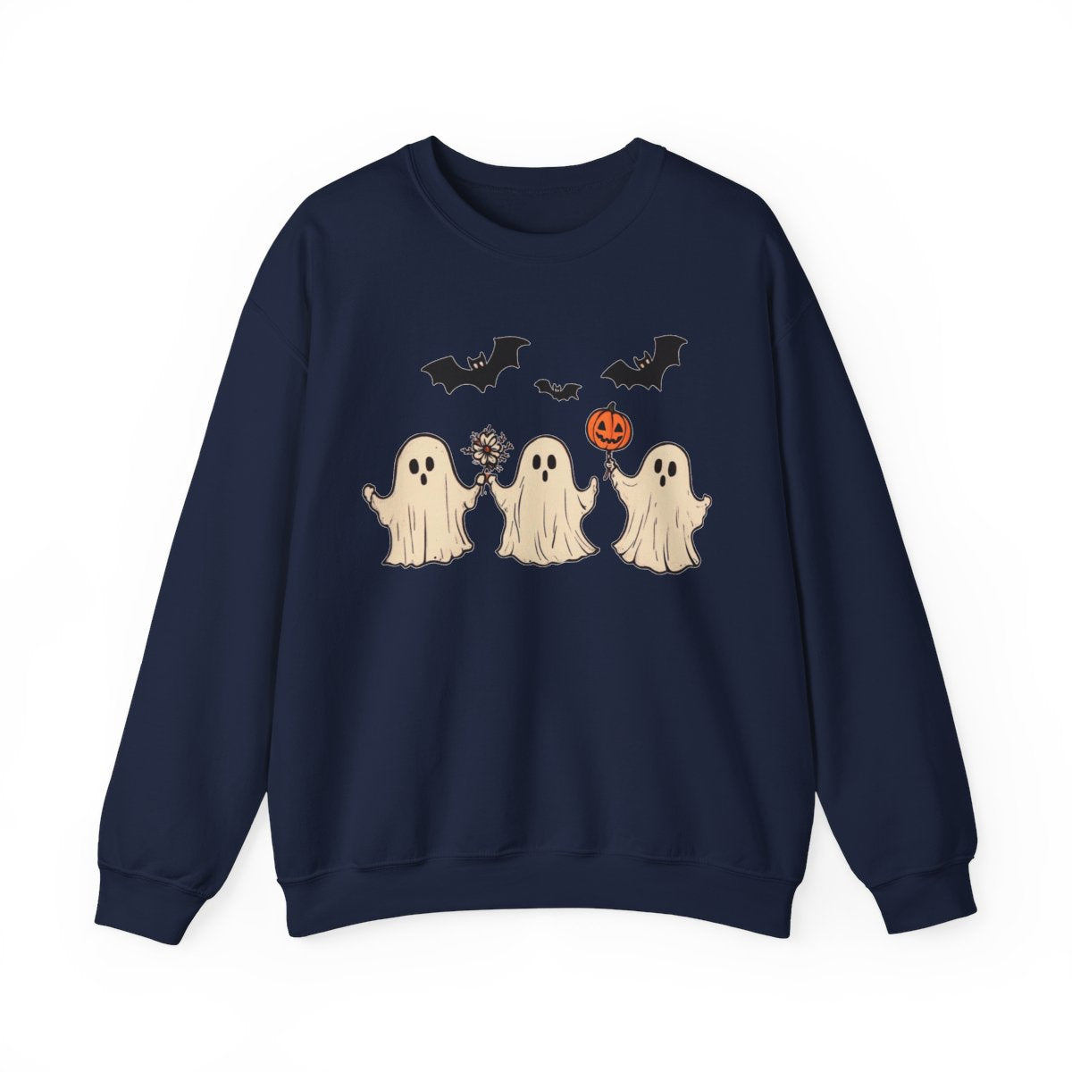 Hand-Holding Ghosts Sweatshirt - Sweet Spooky Season Vibes - c512a25
