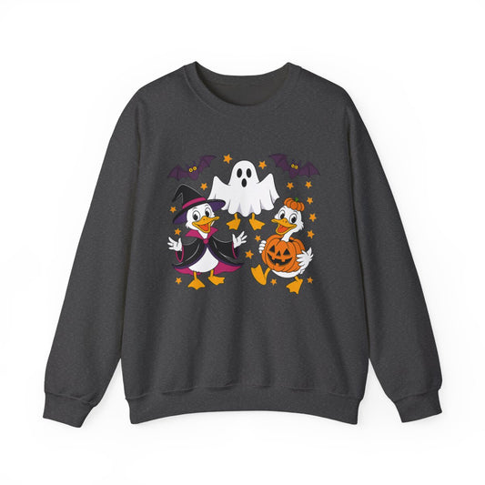 Witch Duck and Ghost Halloween Sweatshirt - c522a25