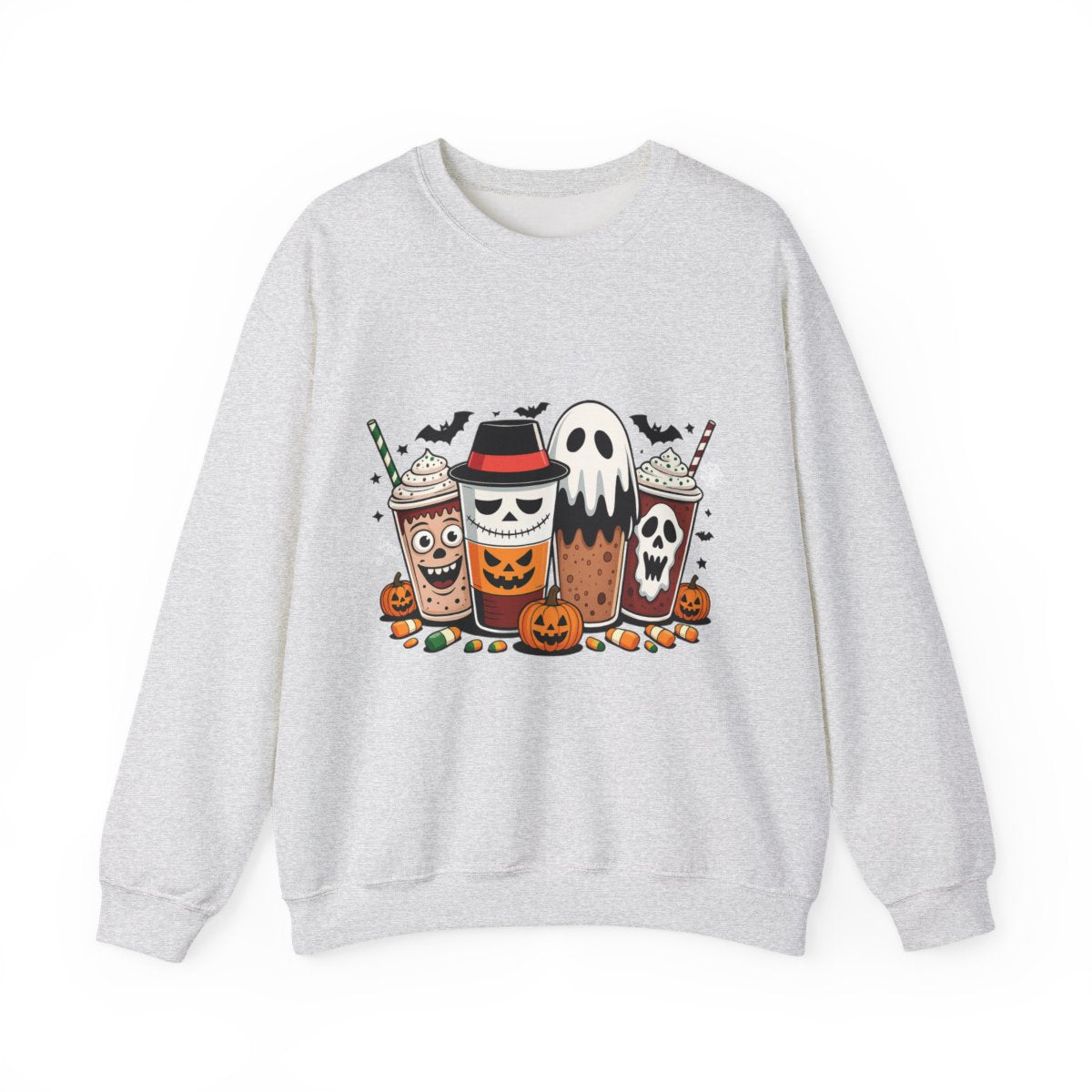 Spooky Coffee Squad Halloween Sweatshirt - c472a25