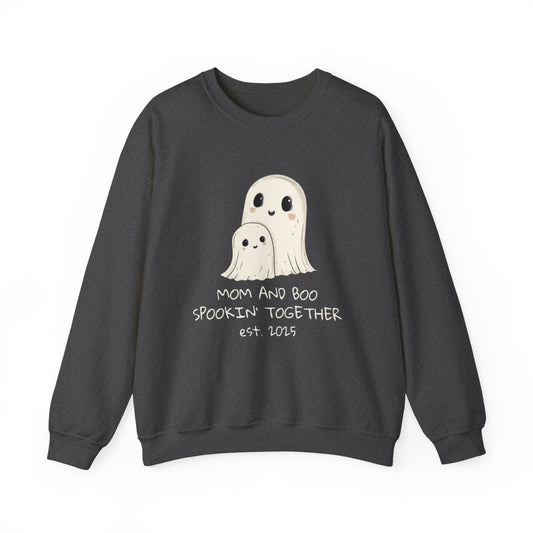 Mom and Boo Spookin' Together Halloween Sweatshirt - c498a25