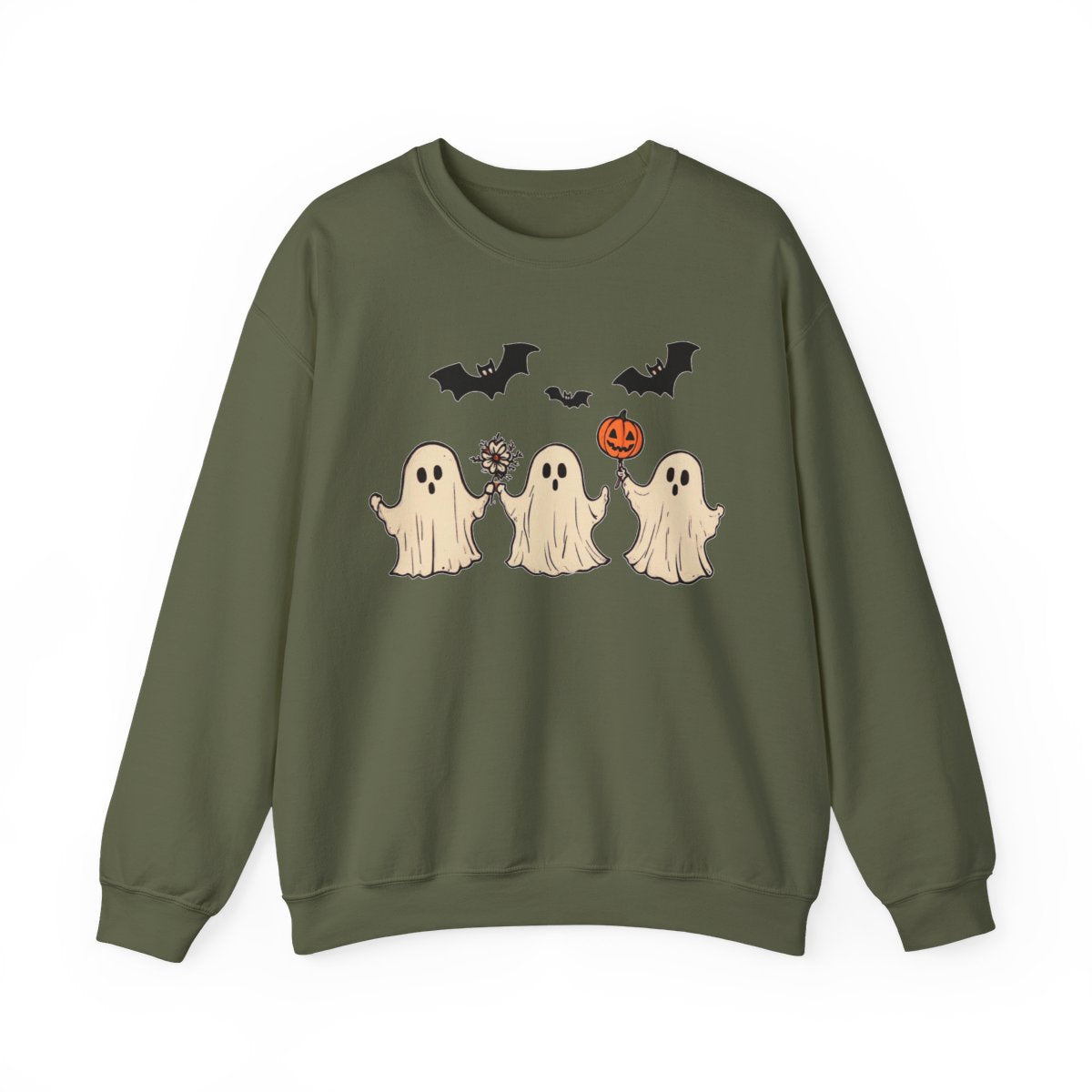 Hand-Holding Ghosts Sweatshirt - Sweet Spooky Season Vibes - c512a25