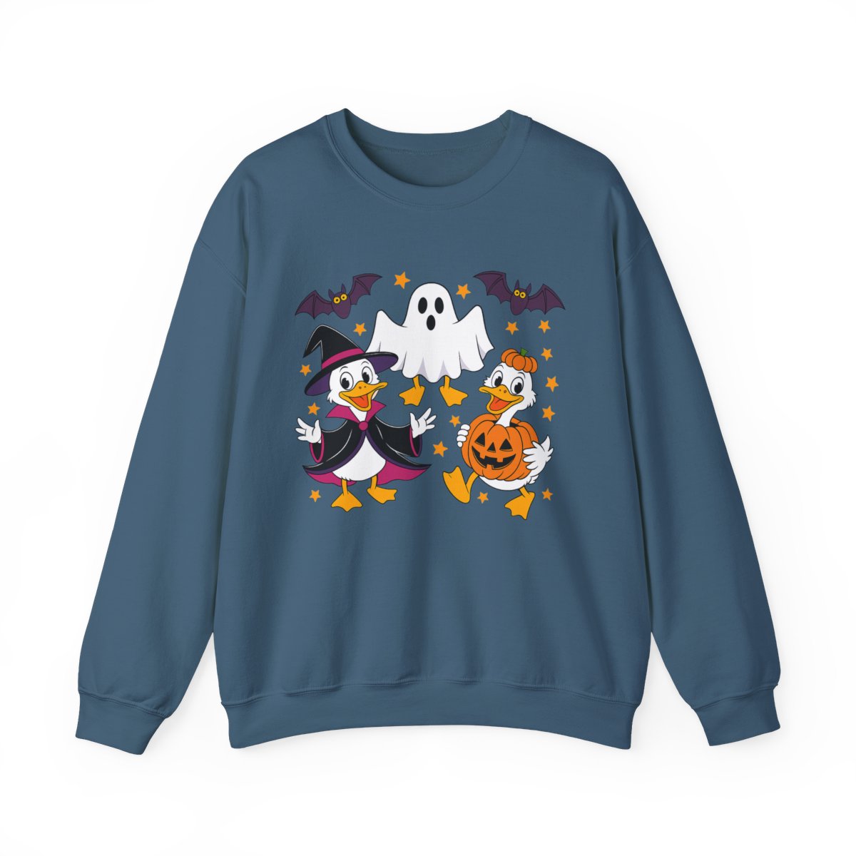 Witch Duck and Ghost Halloween Sweatshirt - c522a25