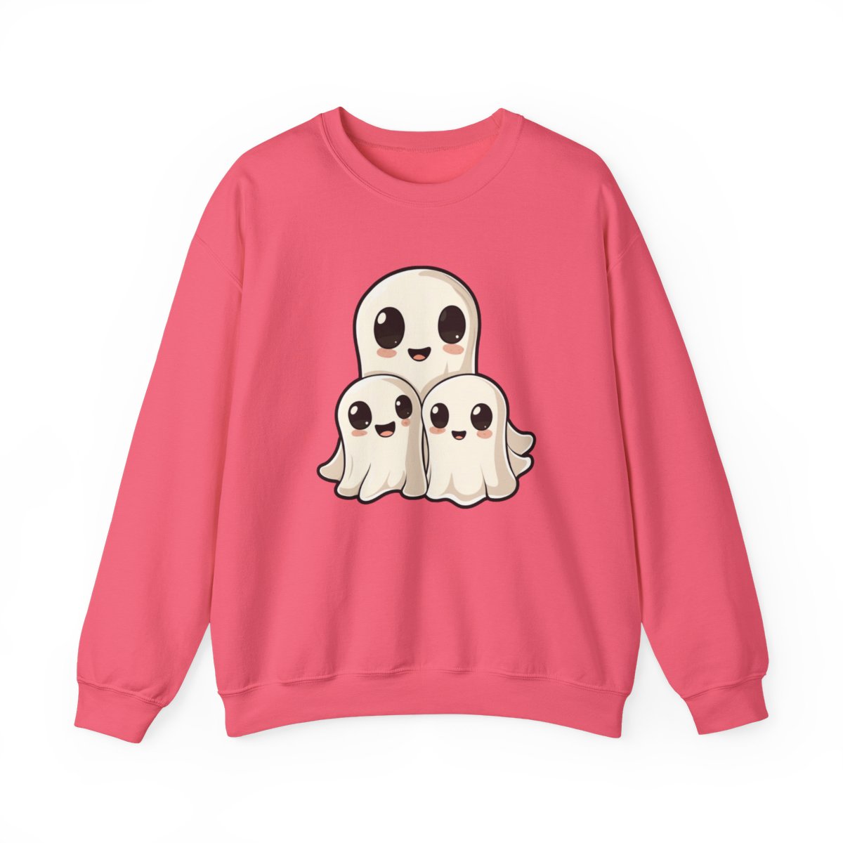 Adorable Kawaii Ghost Sweatshirt for Halloween - c461a25