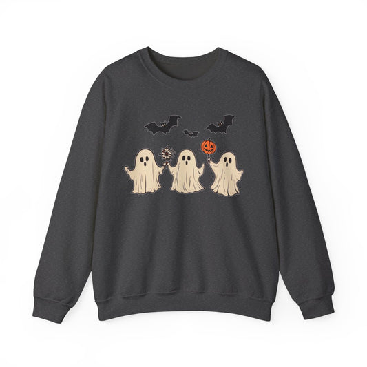 Hand-Holding Ghosts Sweatshirt - Sweet Spooky Season Vibes - c512a25