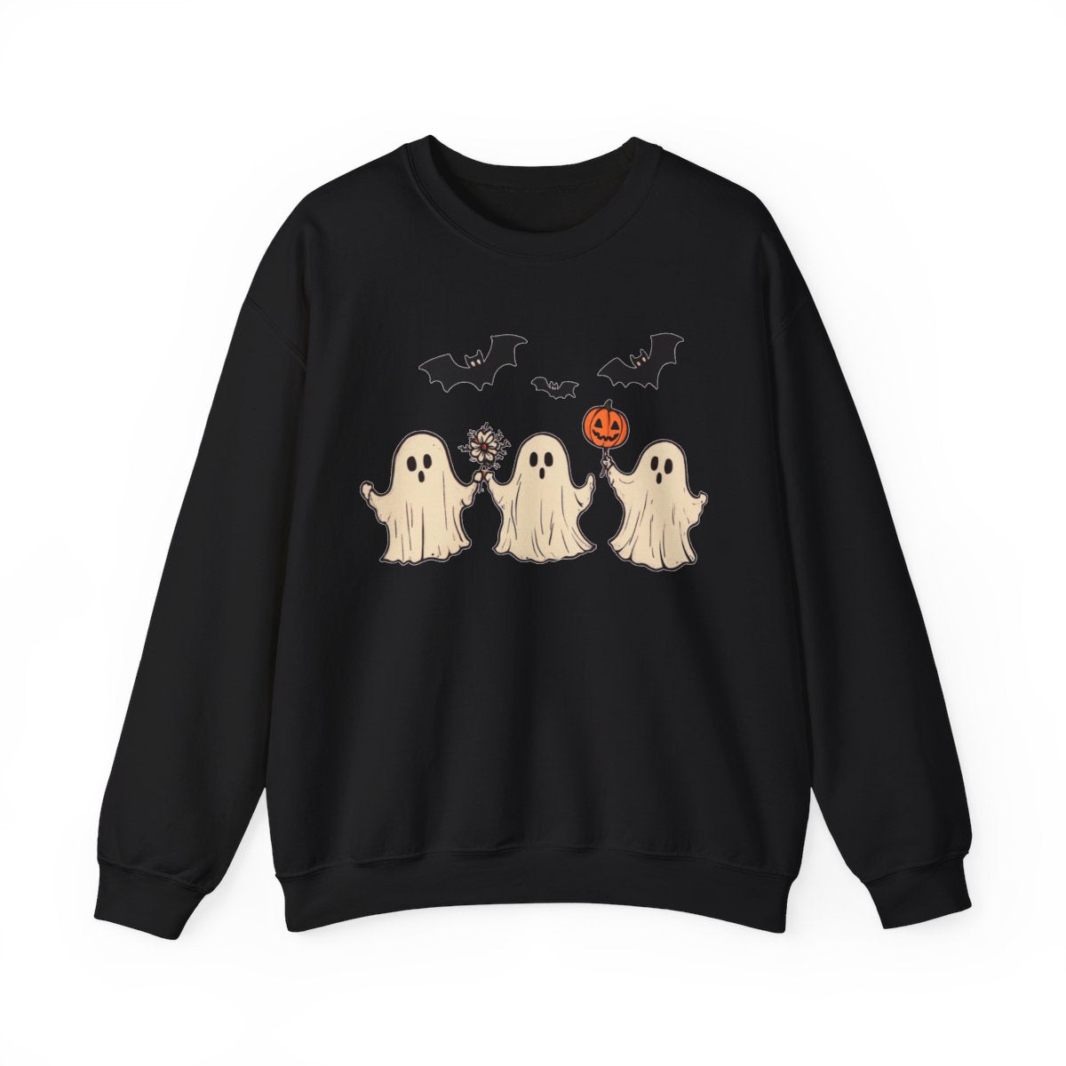 Hand-Holding Ghosts Sweatshirt - Sweet Spooky Season Vibes - c512a25