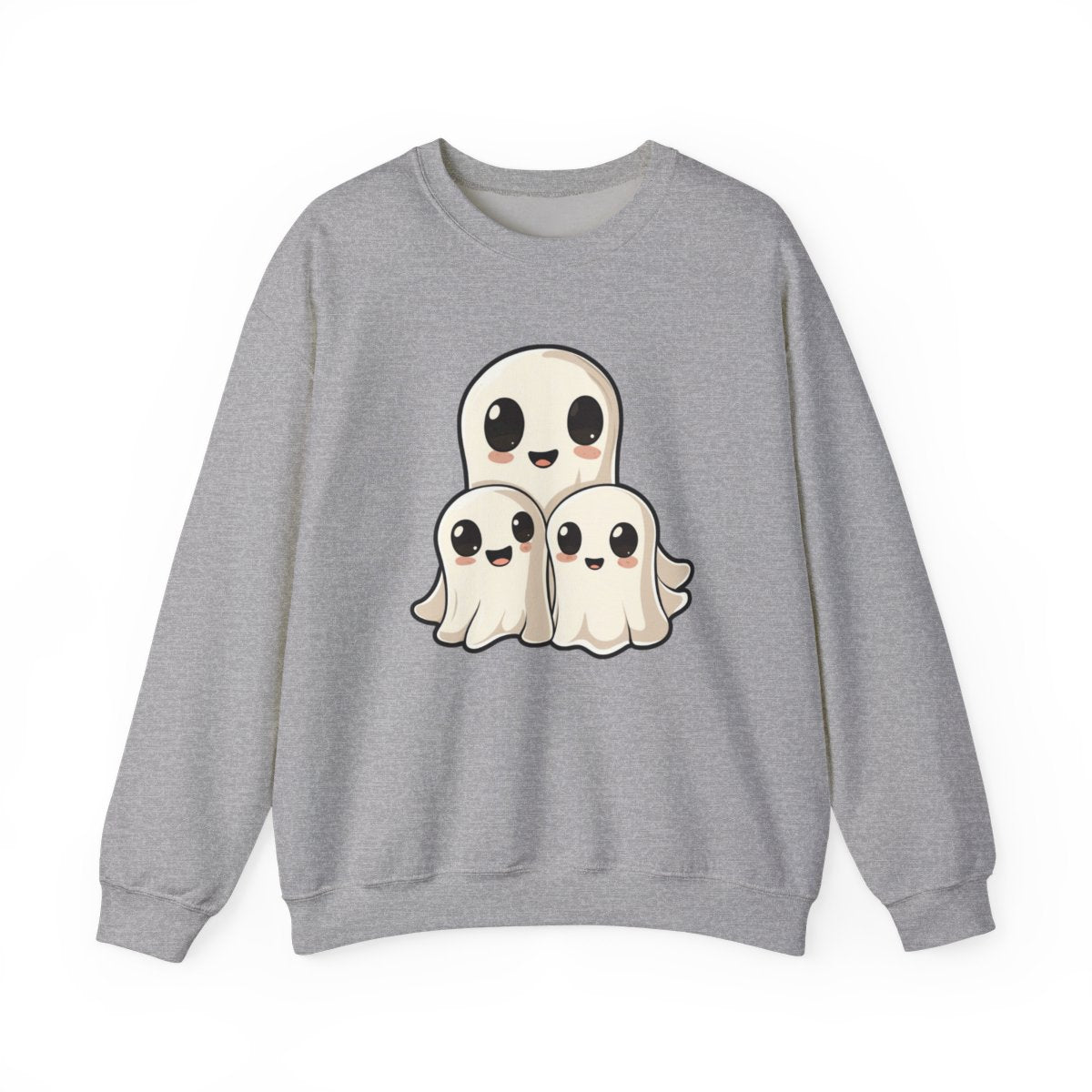 Adorable Kawaii Ghost Sweatshirt for Halloween - c461a25