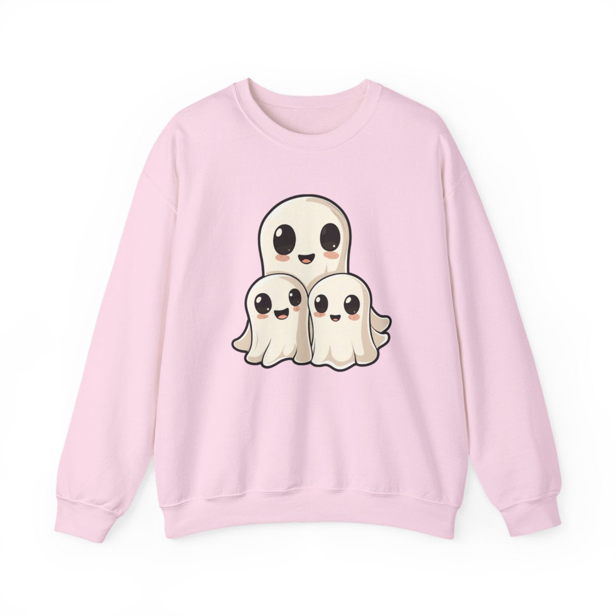 Adorable Kawaii Ghost Sweatshirt for Halloween - c461a25