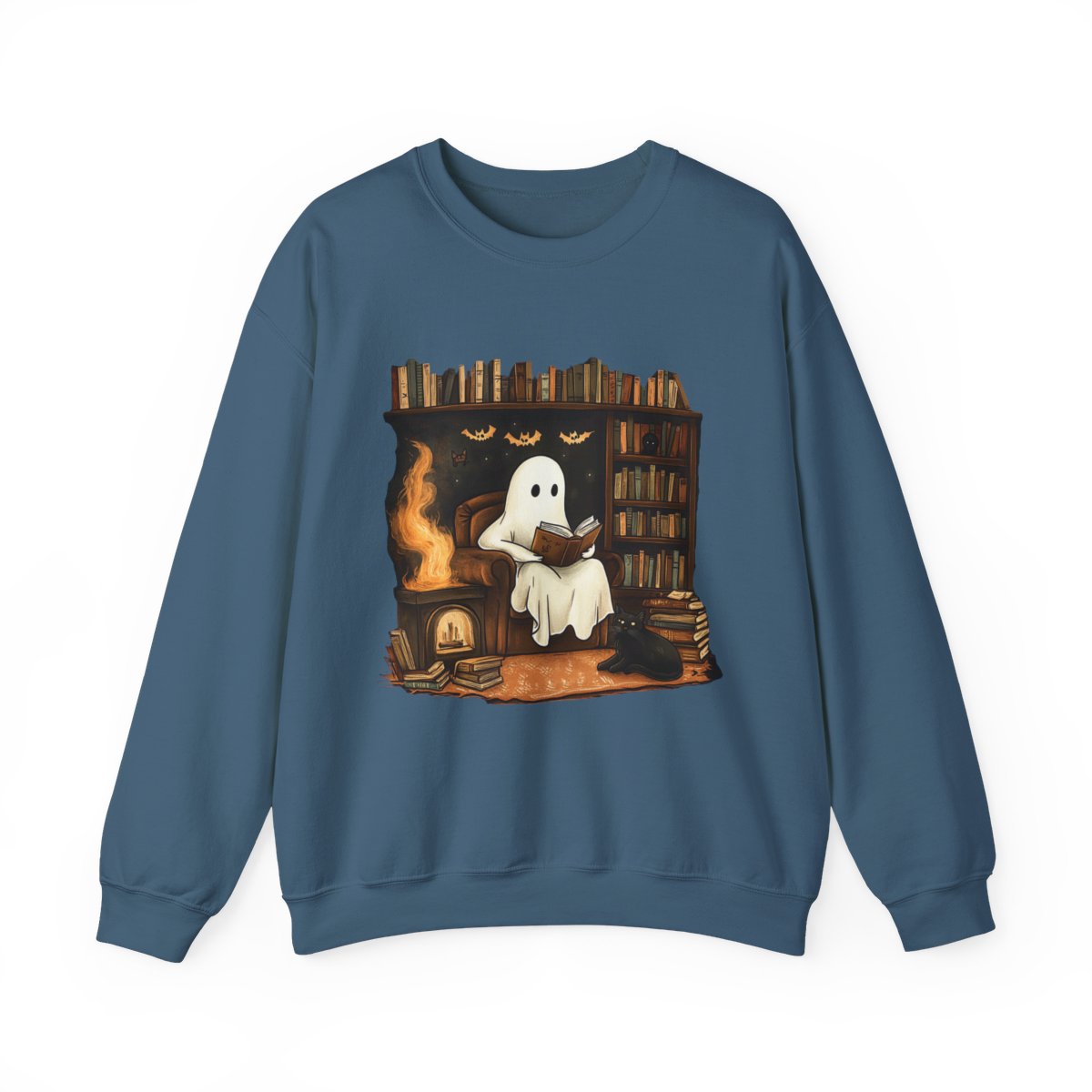 Ghost in Library Sweatshirt - Spooky Cozy Fall Book Vibes - c510a25