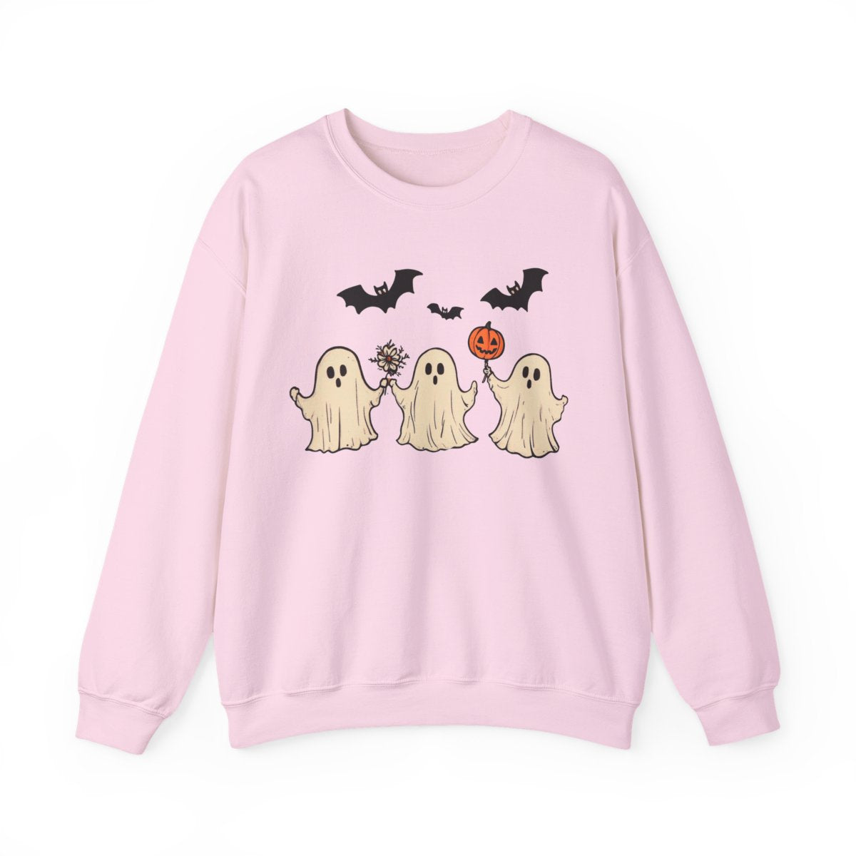 Hand-Holding Ghosts Sweatshirt - Sweet Spooky Season Vibes - c512a25