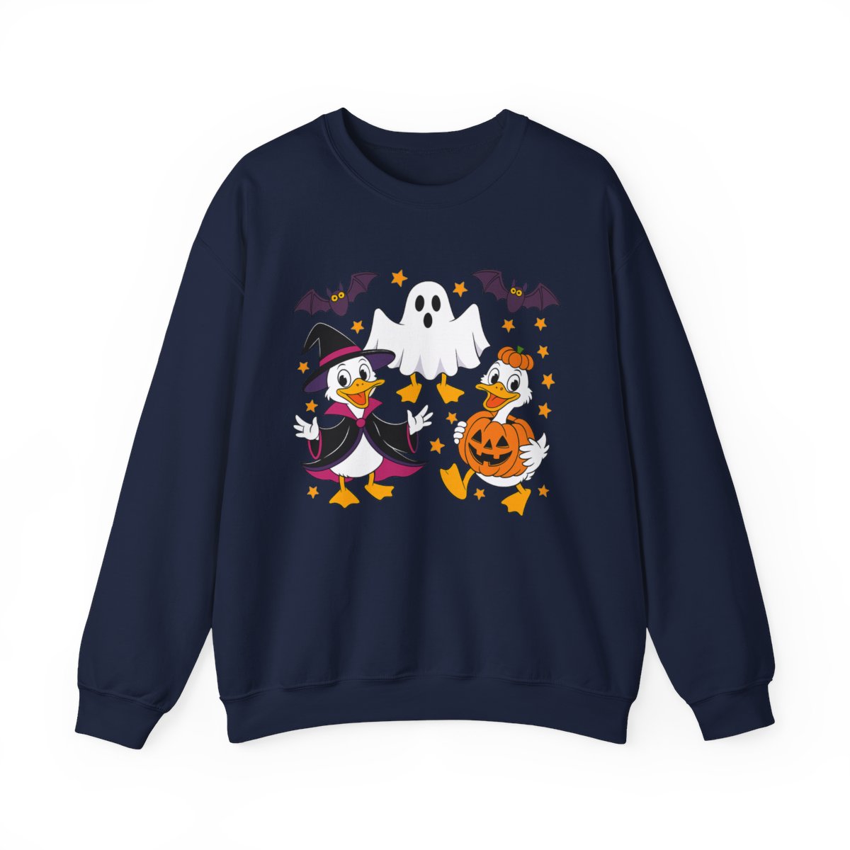 Witch Duck and Ghost Halloween Sweatshirt - c522a25