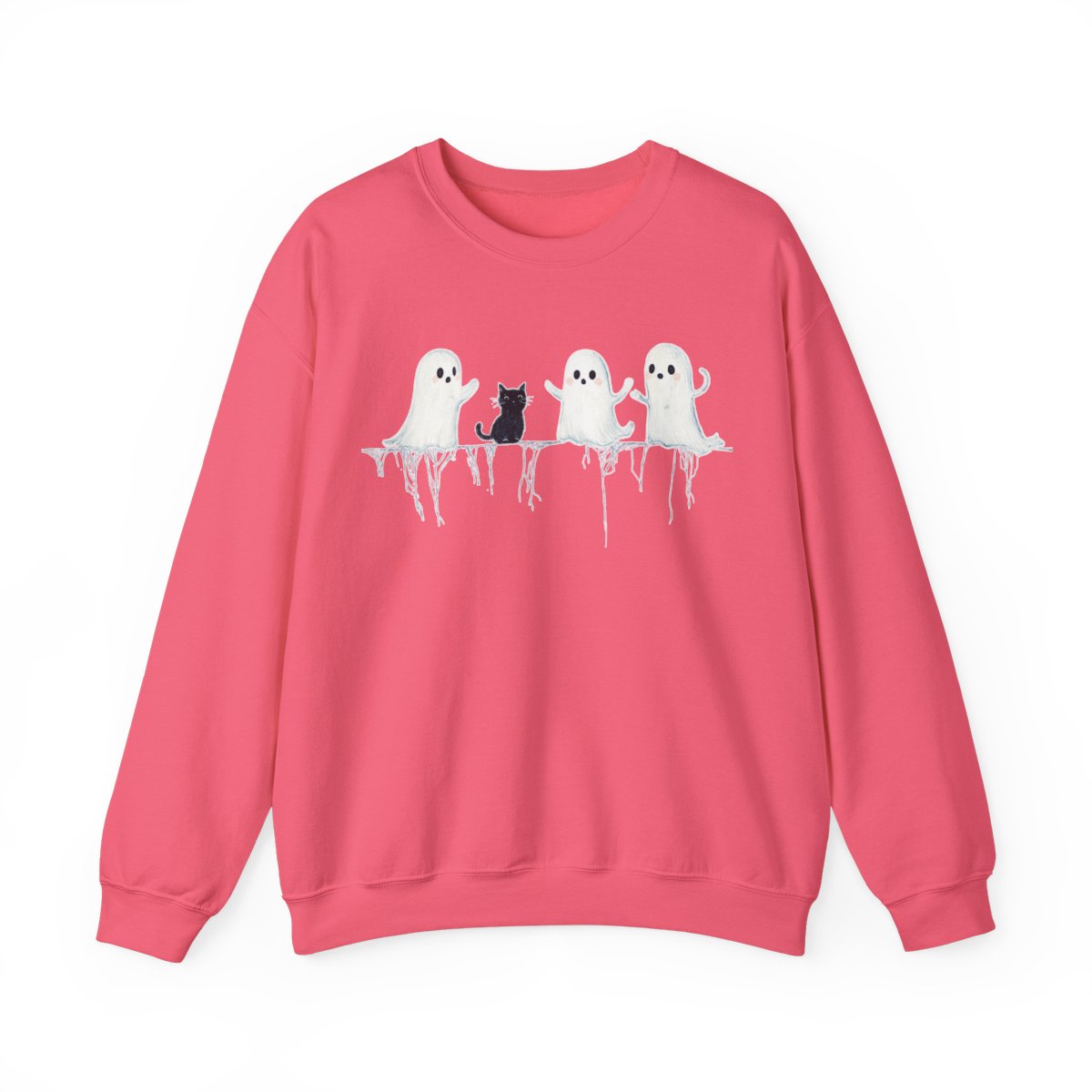 Boo Crew Ghost & Cat Sweatshirt - Spooky Season Vibes - c493a25
