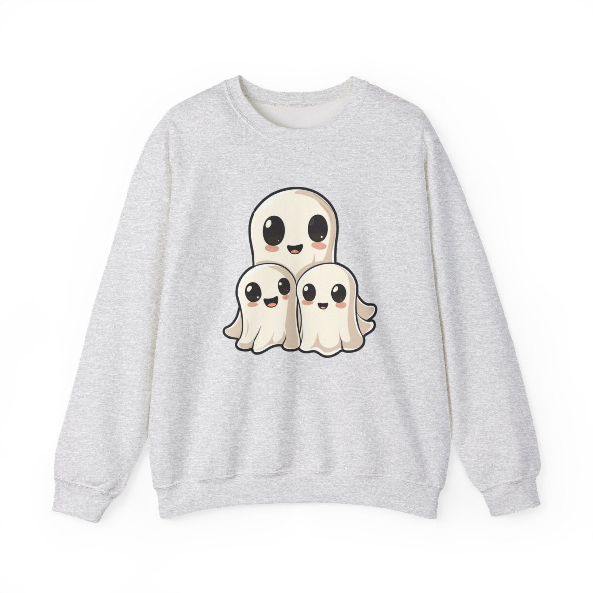 Adorable Kawaii Ghost Sweatshirt for Halloween - c461a25