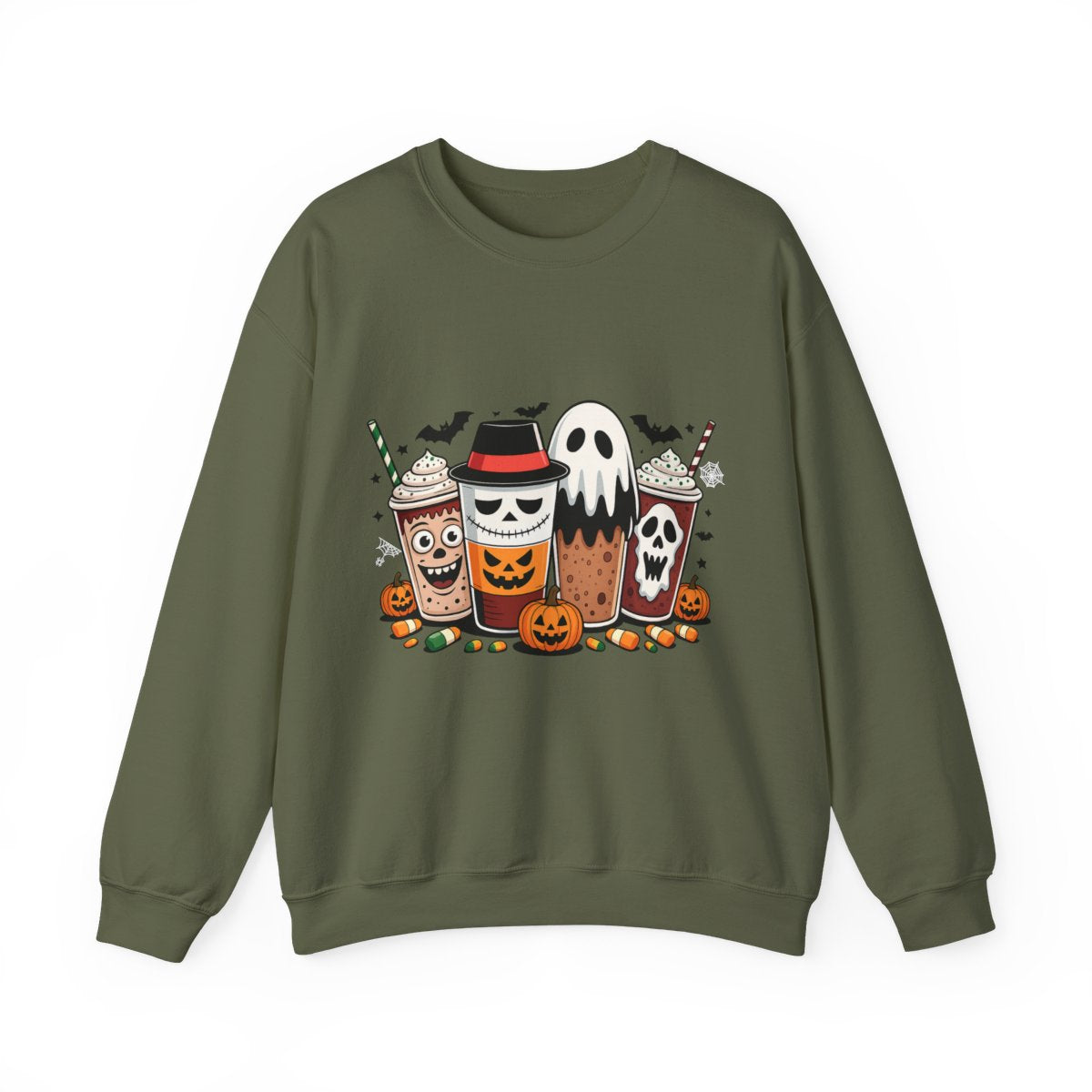 Spooky Coffee Squad Halloween Sweatshirt - c472a25