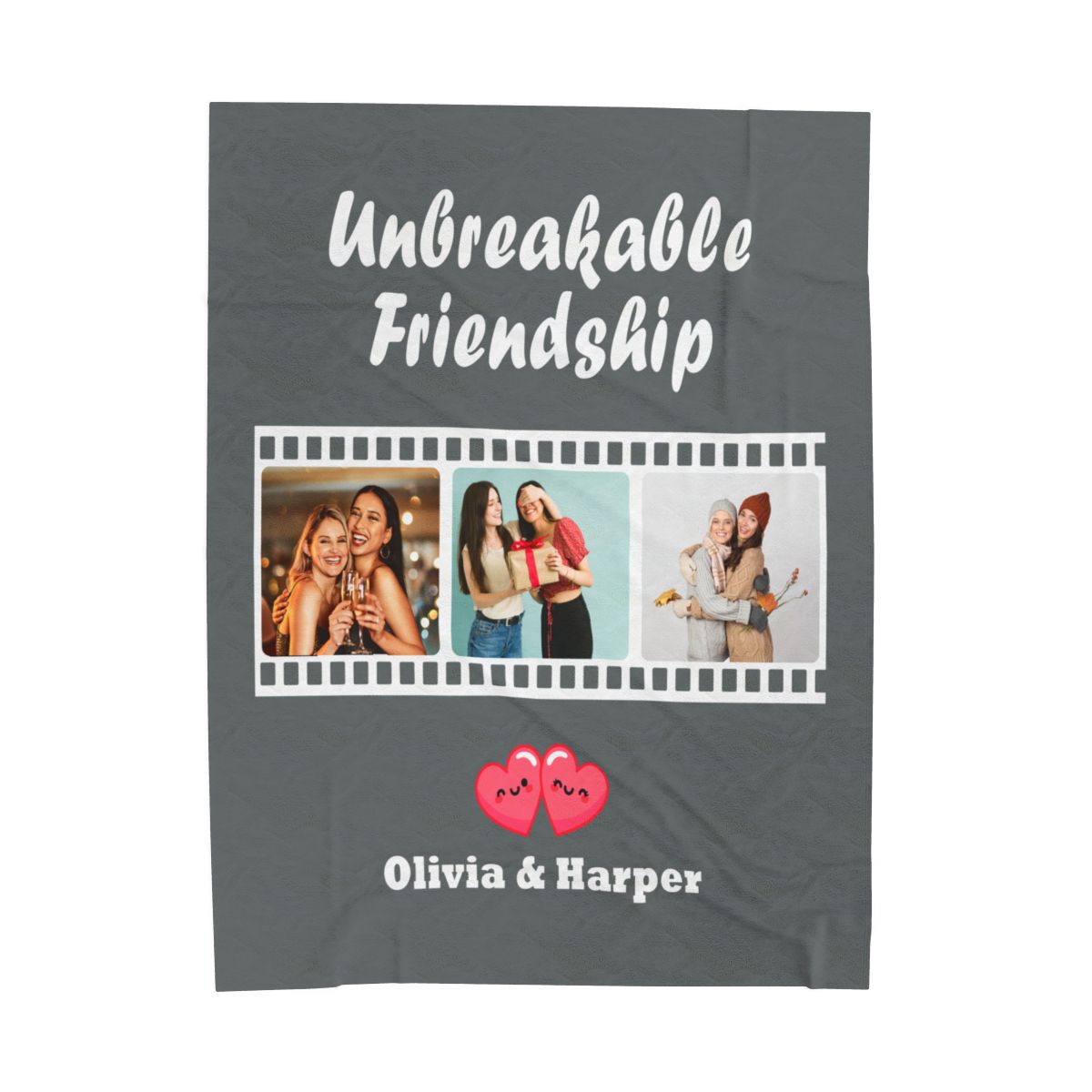 Custom Unbreakable Friendship Velveteen Blanket - c144a25