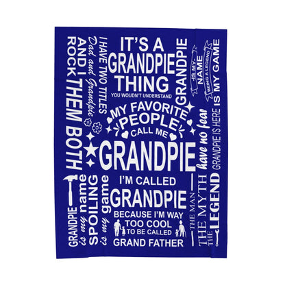 Grandpie Quotes - Velveteen Plush Blanket - c154a25