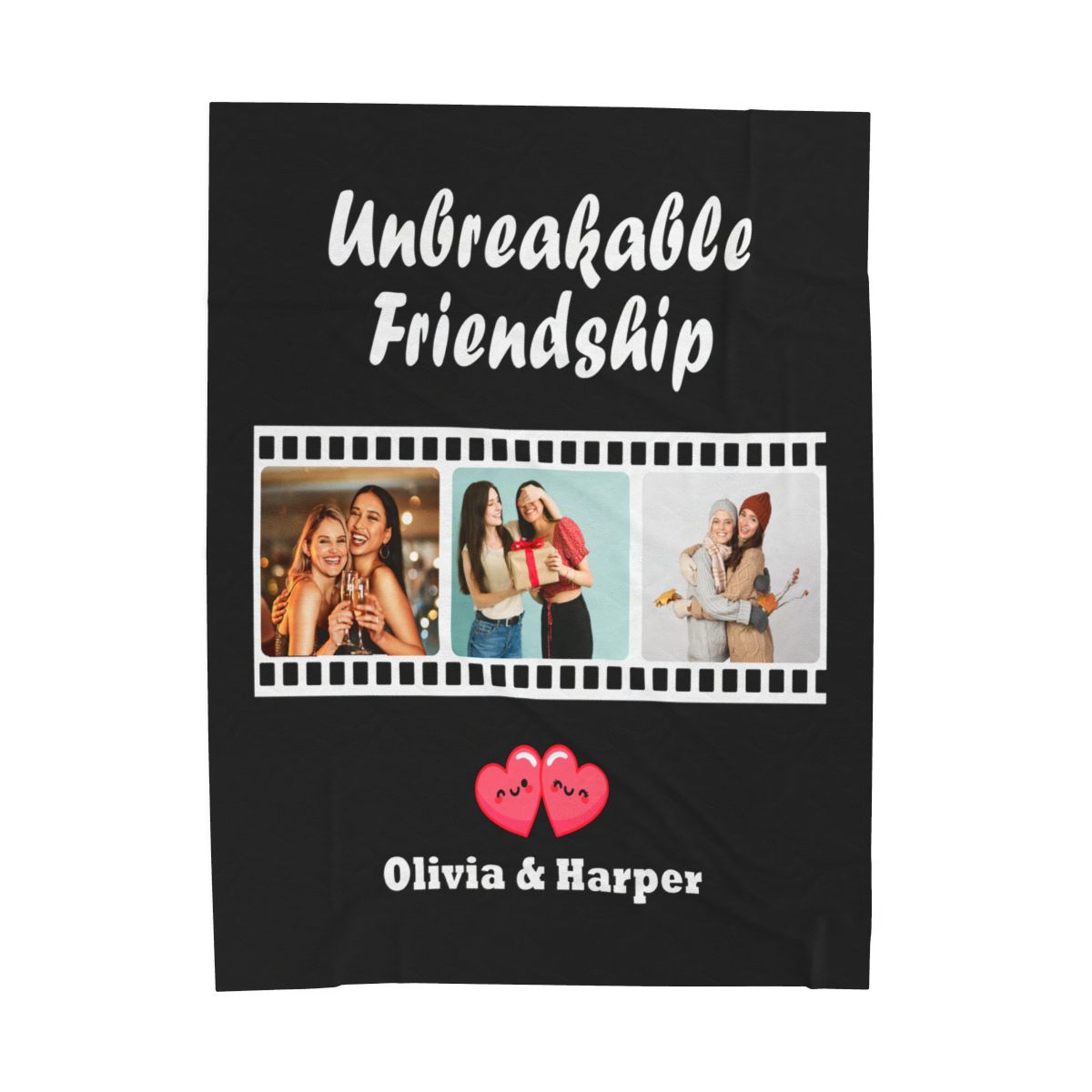 Custom Unbreakable Friendship Velveteen Blanket - c144a25