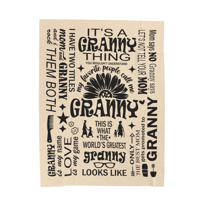 Granny Quotes - Velveteen Plush Blanket - c167a25