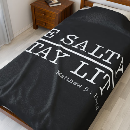 Be Salty Stay Lit Christian Throw Blanket - c583a25