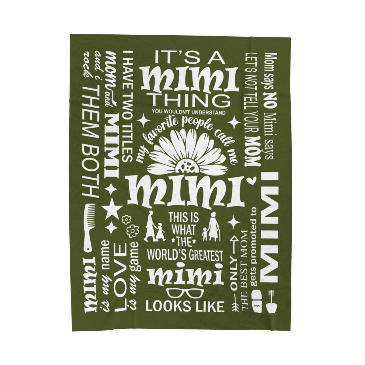 Mimi Quotes - Velveteen Plush Blanket - c169a25