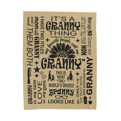 Granny Quotes - Velveteen Plush Blanket - c167a25