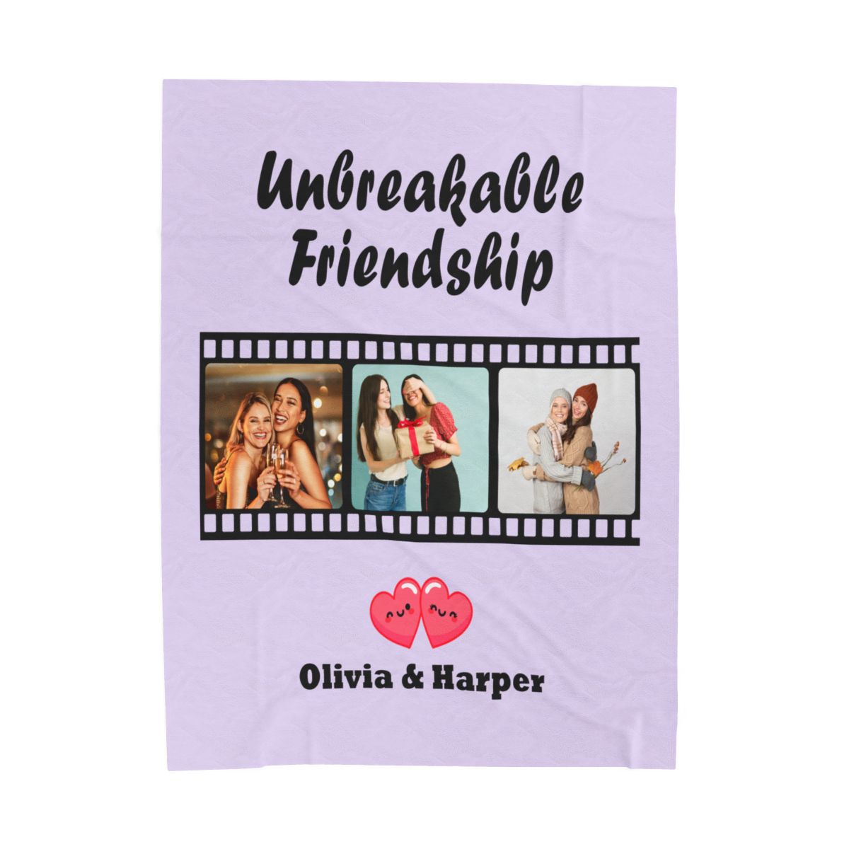 Custom Unbreakable Friendship Velveteen Blanket - c144a25