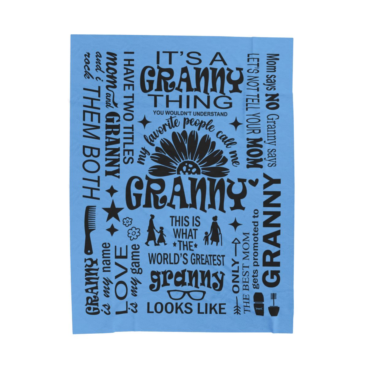 Granny Quotes - Velveteen Plush Blanket - c167a25