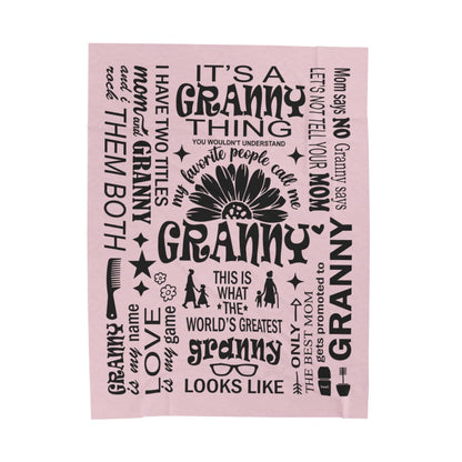 Granny Quotes - Velveteen Plush Blanket - c167a25