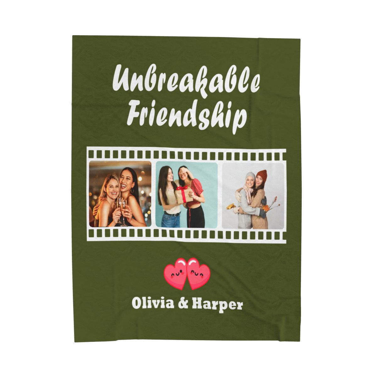 Custom Unbreakable Friendship Velveteen Blanket - c144a25