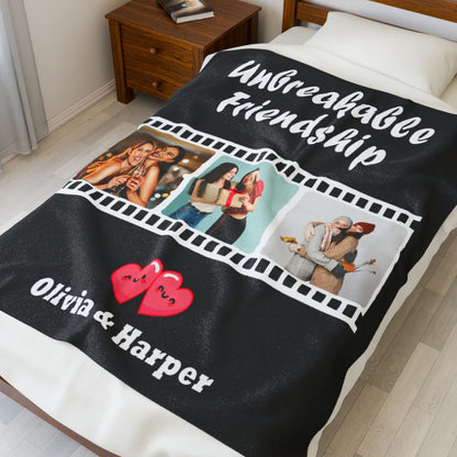 Custom Unbreakable Friendship Velveteen Blanket - c144a25