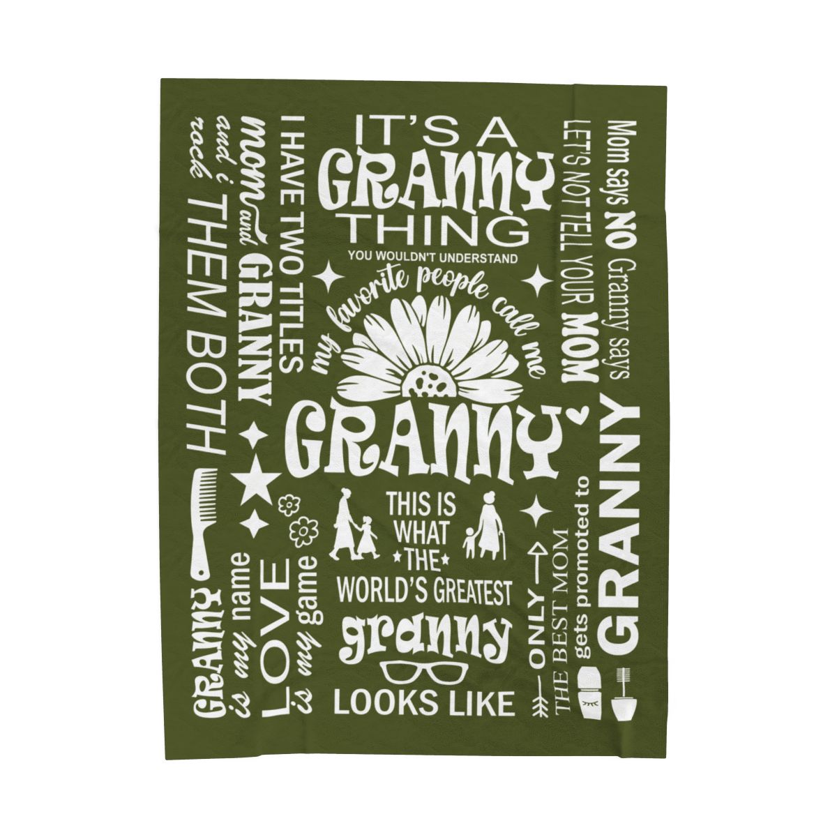 Granny Quotes - Velveteen Plush Blanket - c167a25