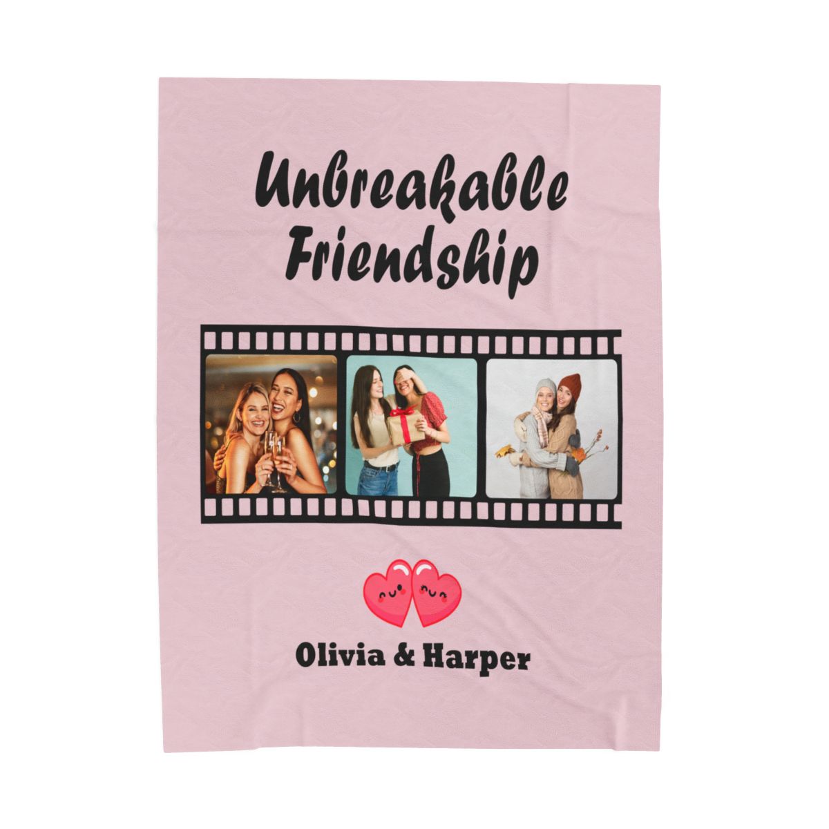 Custom Unbreakable Friendship Velveteen Blanket - c144a25