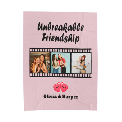 Custom Unbreakable Friendship Velveteen Blanket - c144a25