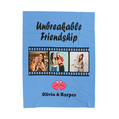 Custom Unbreakable Friendship Velveteen Blanket - c144a25