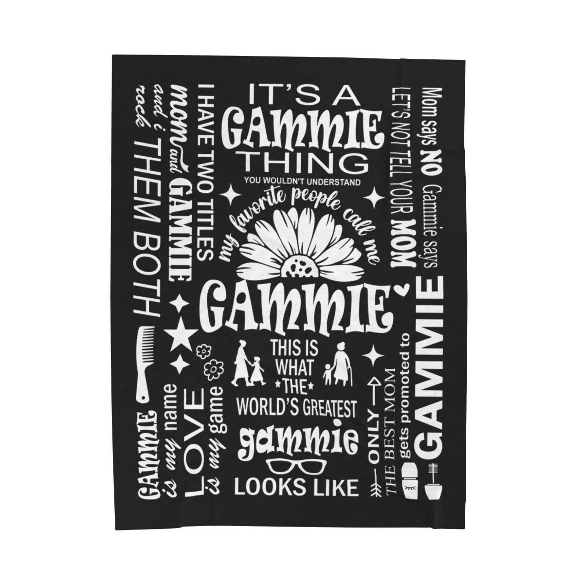 Gammie Quotes - Velveteen Plush Blanket - c163a25