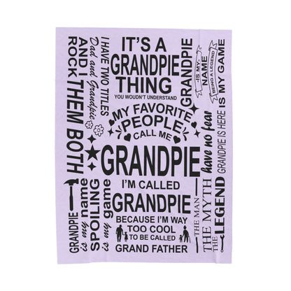 Grandpie Quotes - Velveteen Plush Blanket - c154a25
