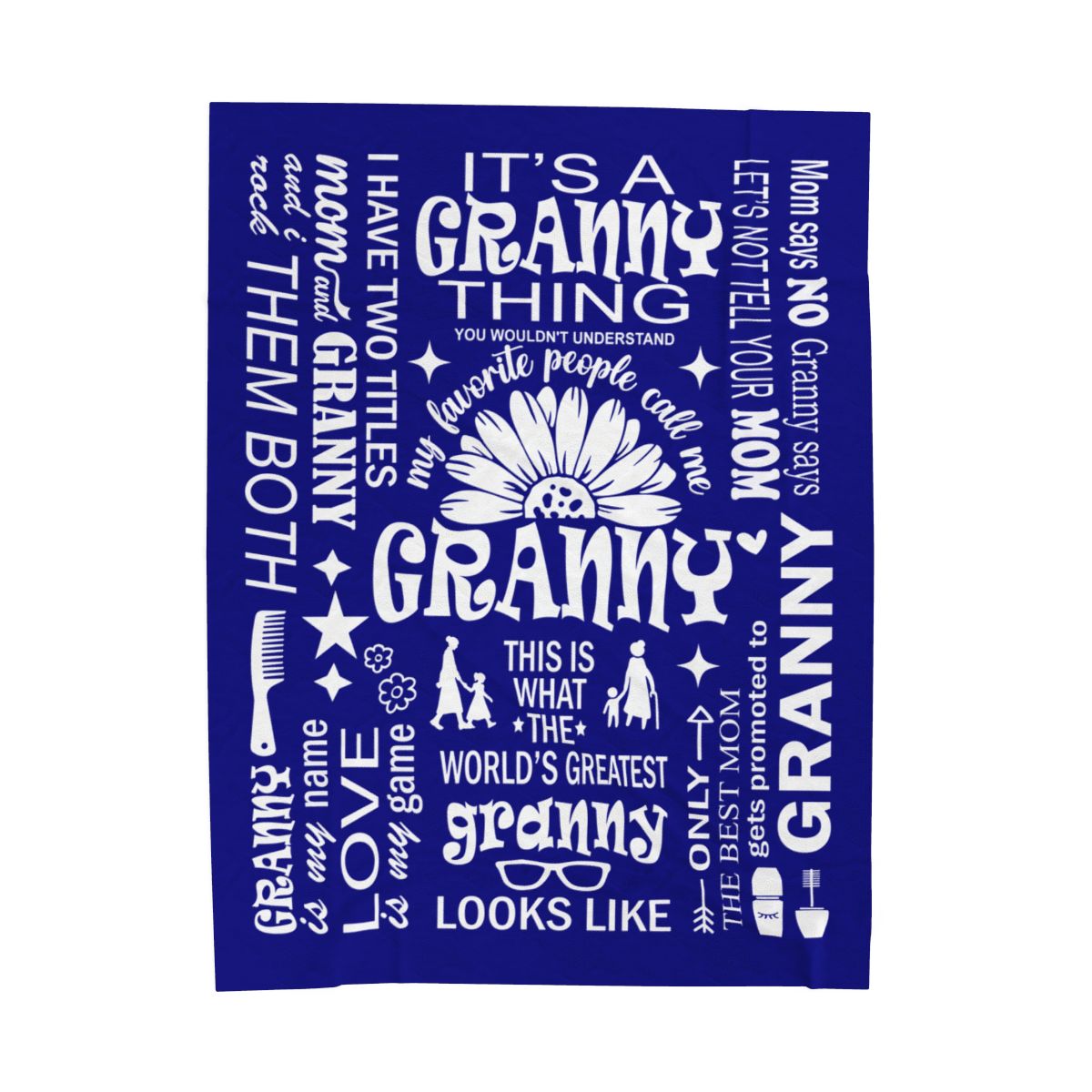 Granny Quotes - Velveteen Plush Blanket - c167a25