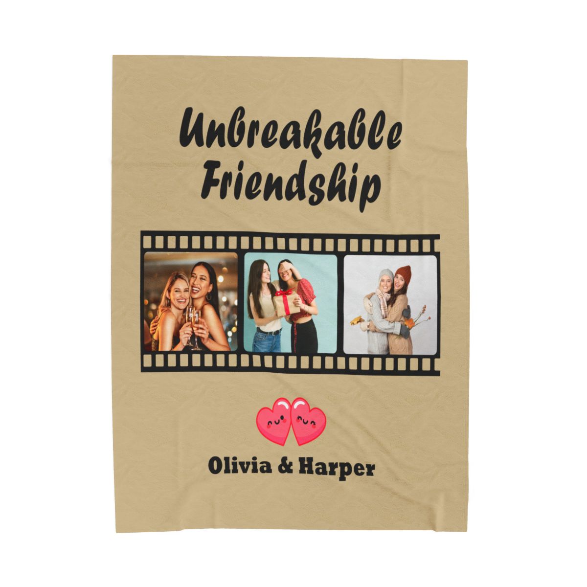 Custom Unbreakable Friendship Velveteen Blanket - c144a25
