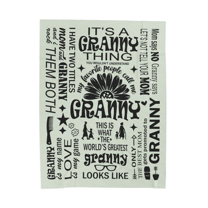 Granny Quotes - Velveteen Plush Blanket - c167a25
